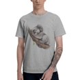 thumbnail image 1 of Sleeping Koala Men's T-Shirt Cotton 100% Summer Tops Fashion Casual Sleeping Koala Short Sleeves for Men Women Round Collar Top Tees, 1 of 6