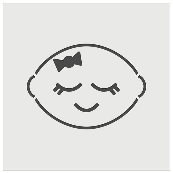 Sleeping Lemon DIY Cookie Wall Craft Stencil - 4.5 Inch