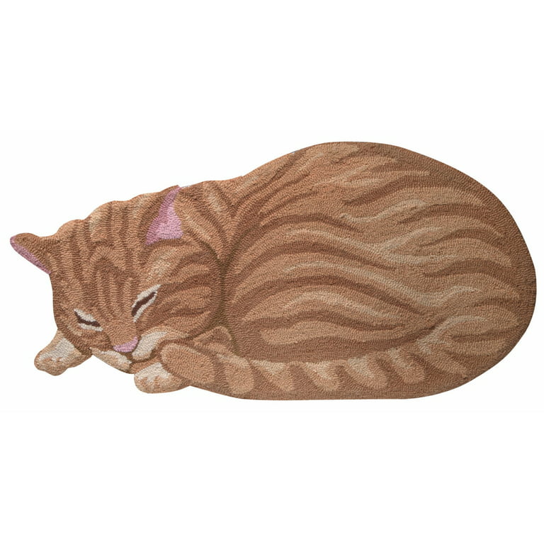Curled Cat Rug
