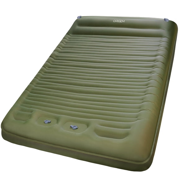 Sleeping Pad for Camping - 14CM Ultra-Thick Double Camping Mattress with Built-in Pump, 2 Person Waterproof Camping Mat Built-in Pillow with Carry Bag for Tent,Hiking,Traveling