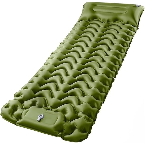 Sleeping Pad for Camping 78''X28'', Camping Sleeping Pad with Pillow Built-in Pump, Camping Air Mattress for Backpacking, Traveling Green$$Sport & Recreation Other