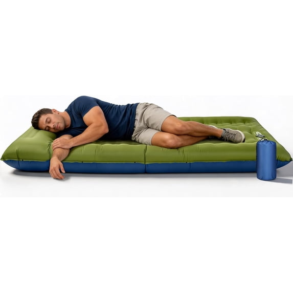 Sleeping Pad for Camping, 6.3 Inch Thick Air Mattress for Backpacking, Hiking, Outdoor Adventures, Car Camping & Tent Use