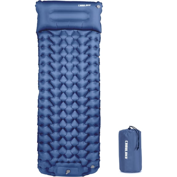 Sleeping Pad for Camping Backpacking Hiking 77.1" x 27.9" Self Inflating Mattress Ultralight Sleeping Mat Inflatable Air Bed