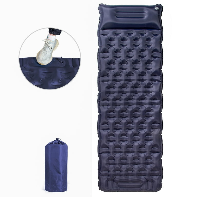 LUXMO PREMIUM Ultralight Sleeping Pad with Pillow Foot Pump