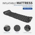 thumbnail image 1 of Sleeping Pad with Pillow Ultralight, 77”*23.6”*2.4” Inflatable Sleeping Mat for Camping, Gray, 1 of 7