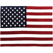 Sleeping Partners Oversized USA Flag Fleece Throw Blanket, 60 inch x 80 inch Red/White/Blue