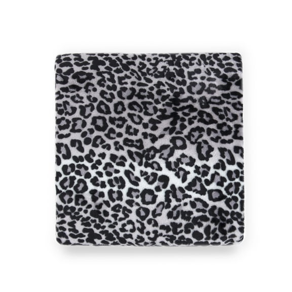 Sleeping Partners Super Soft Snow Leopard Throw Blanket, Grey