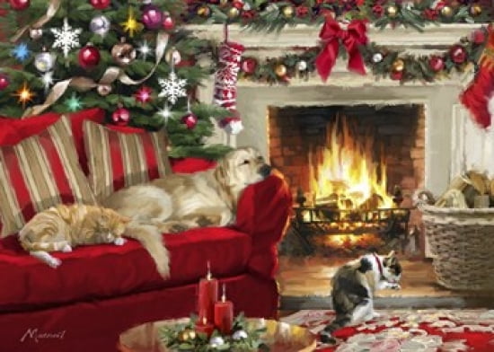 Sleeping Pets Canvas Art - The Macneil Studio (24 x 18)