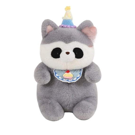 Sleeping Plushie Stuffed Animals Plush Toys, Ultra Soft Cute Cuddly Plush Toy with Knit Hat, Fluffy Stuffed Soft Toys for Boys Girls, 15.7 Inches (Raccoon)