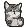 thumbnail image 1 of Sleeping Pocket Kitten Cat Applique Multi-Color Embroidered Iron-On Patch - 2.5 Inch Small, 1 of 5