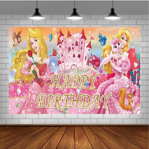 Sleeping Princess Banner Poster Wall Decor Birthday Backdrop Background Party Supplies Taspestry