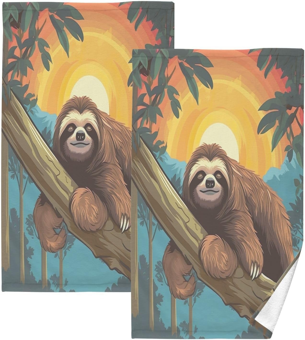 Sloth towel set sale