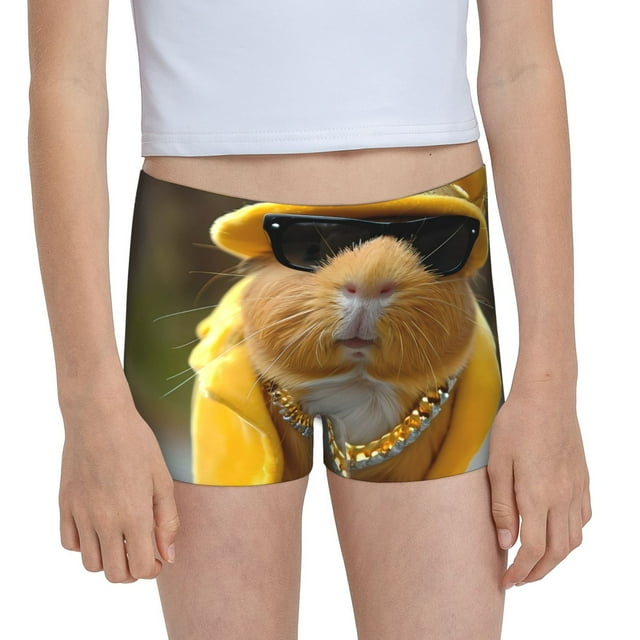 Easygdp Heavy Metal Style Guinea Pig Girls Hipster Cotton Underwear