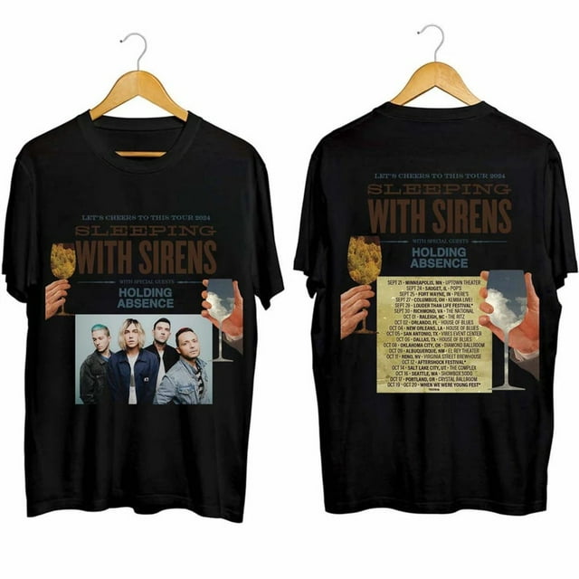 Sleeping With Sirens Let's Cheers to This 2025 Tour Shirt, Sleeping