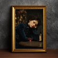 Sleeping Woman Wall Art Print, Victorian Barroom Dark Academia Absinthe ...
