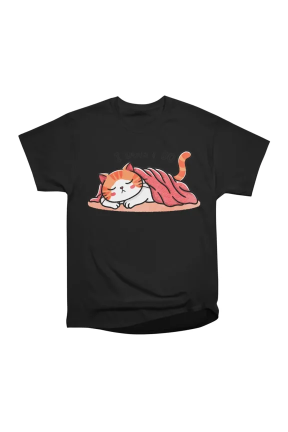 Sleeping kitty T-Shirt Tee Gift For Him Merch For Her Apparel For Friend
