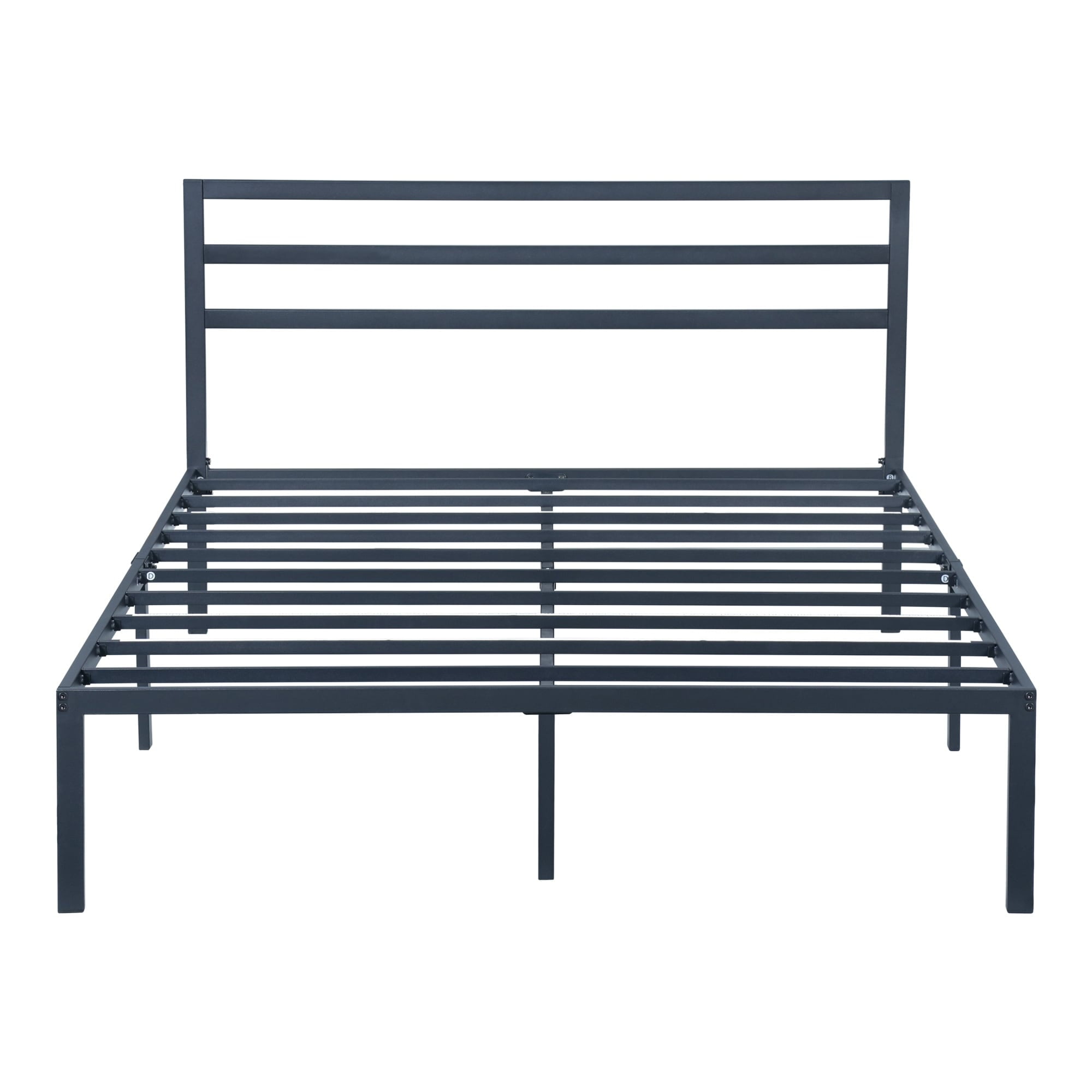 Sleeplanner 14 Inch Heavy Duty Metal Bed Frame with Headboard Full