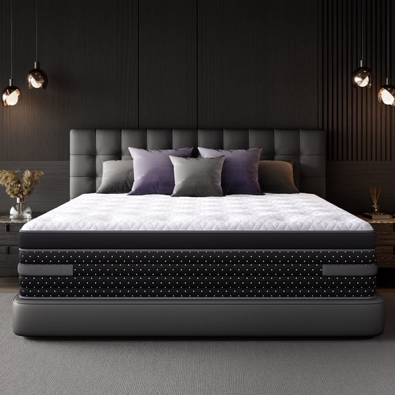 Bedstory Cloudrix 10" Extra Firm Queen Hybrid Mattress with Cooling Gel Memory Foam, Euro Top, CertiPUR-US, Fiberglass Free, 365-Night Trial