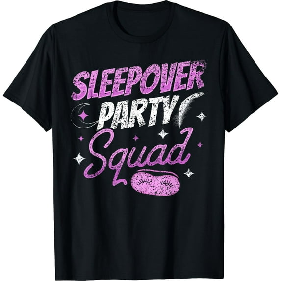 Sleepover Party Squad Team Overnight Cute T-Shirt