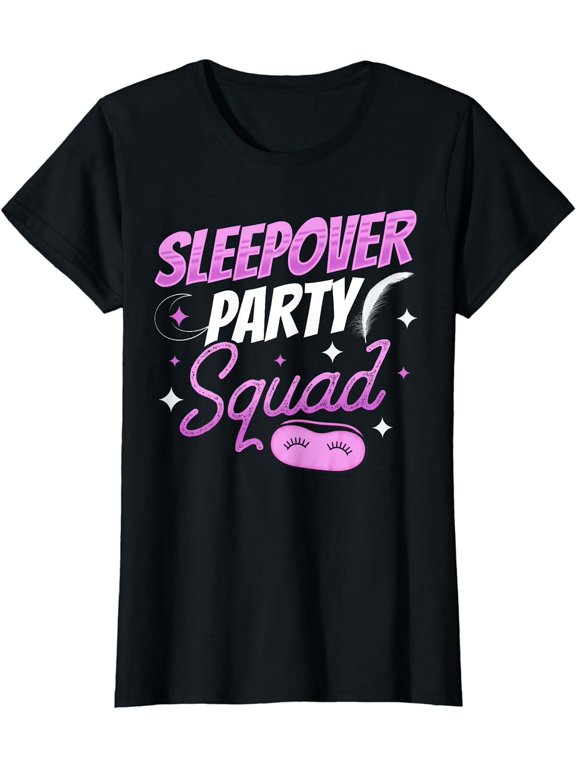 Sleepover Party Squad Team Overnight Cute T-Shirt