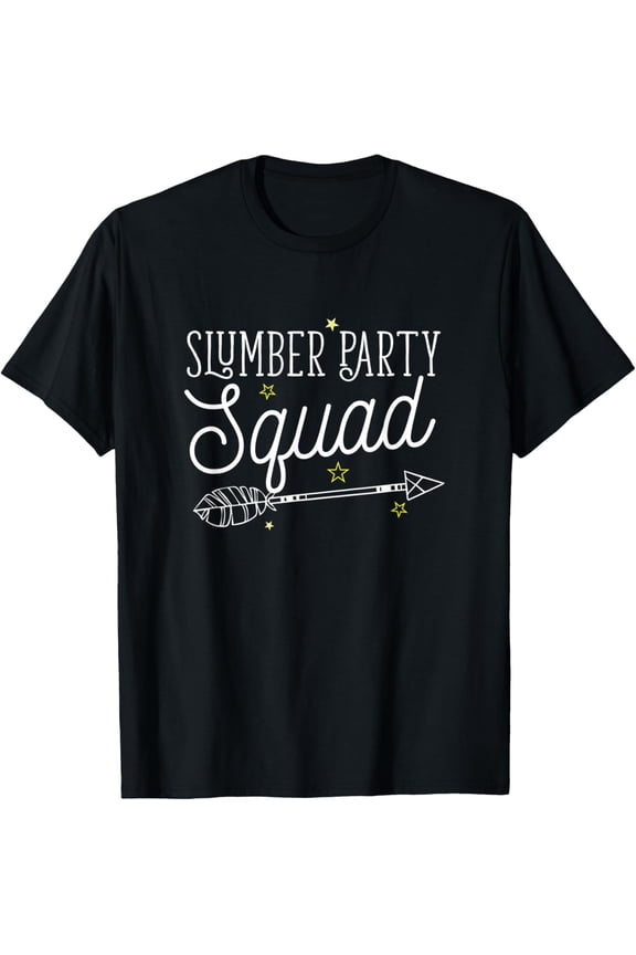 Sleepover Slumber Party Snacks Movies Beauty Female T-Shirt men and women can wear, black, white, gifts