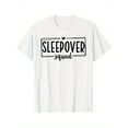 thumbnail image 1 of Sleepover Squad Graphic Print T-Shirt - 100% Cotton 220gsm Crew Neck Short Sleeve Tee for Women's Birthday Slumber Party & Girls Trip - Soft Breathable Casual Matching Outfit, Casual Wear, 1 of 7