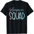 thumbnail image 1 of Sleepover Squad Slumber Party BFF Tie Dye Vibes Unisex T-Shirt, up to size 5XL, 1 of 2