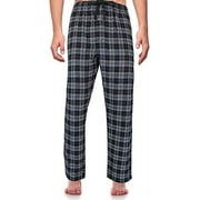 CAITZR Sleepwear Mens Flannel Pajama Pants, Long Plaid Pj Bottoms