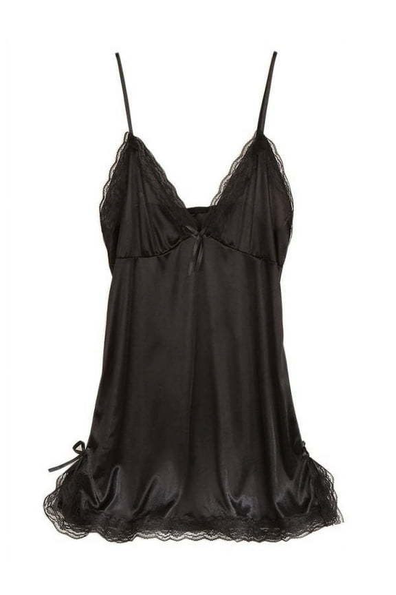 Sleepwear Sexy Lingerie Nightgown Lace Chemise Satin Slip Silk Negligee Nightie Bridal Babydoll for Women