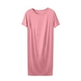 thumbnail image 1 of Sleepwear for Women Plus Size New Womens Tshirt Nightgown Cotton Summer Thin Loose Sleepshirts Comfy Casual Nightshirt for Women 5XL, 1 of 4