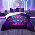 thumbnail image 1 of Sleepwish Gaming Comforter Set for Boys, 3-Piece Neon Gamepad Rocket Kids Bedding Sets Twin Size, 1 of 7