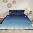 thumbnail image 1 of Sleepwish Kids Bedding Galaxy Duvet Cover Set King Size Star Moon Comforter Cover Set,Blue, 1 of 6