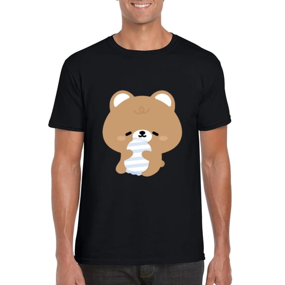 Sleepy Brown Bear Cute Animal Tired Nap Bedtime Forest T-Shirt, for men & women, up to size 5XL