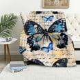 thumbnail image 1 of Sleepy Butterfly Blanket Fuzzy Throws Retro Blue Butterfly Blanket Adult Women Youth Girls Retro Plush Blanket Bed Sofa Multiple specifications, 1 of 6