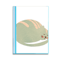 thumbnail image 1 of Sleepy Cat Animal Pet Watercolor Book Sheet Protectors Portfolio Binder Folder, 1 of 3
