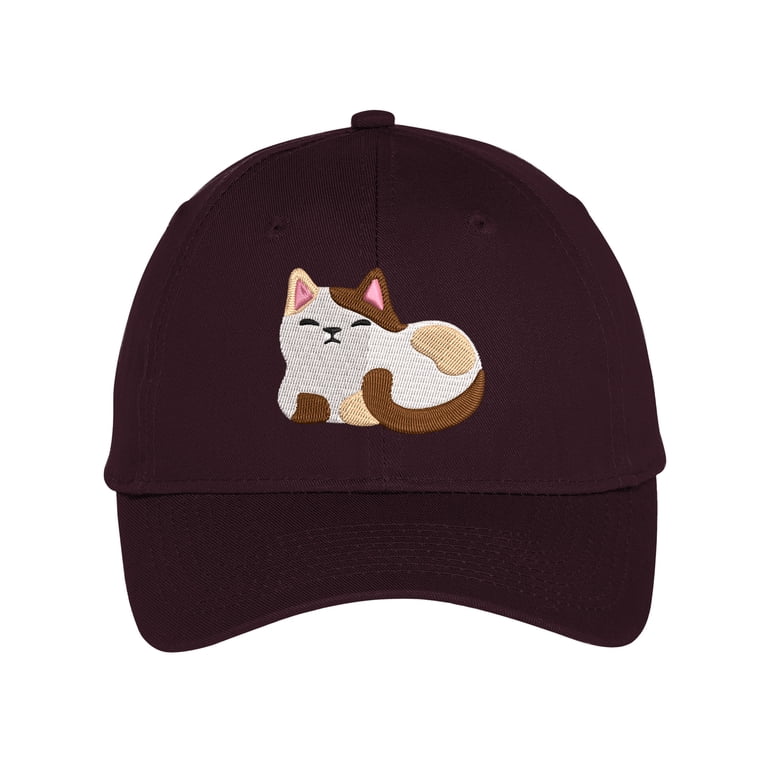 Sleepy Cat Loaf Low Profile Cotton Adjustable Baseball Cap  display picture 1