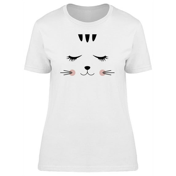 Sleepy Cat Silhouette T-Shirt Women -Image by Shutterstock, Female Small