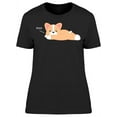 thumbnail image 1 of Sleepy Corgi T-Shirt Women -Image by Shutterstock, Female Medium, 1 of 2