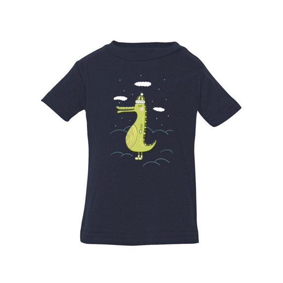 Sleepy Crocodile On The Clouds T-Shirt Infant -Image by Shutterstock, 18 Months