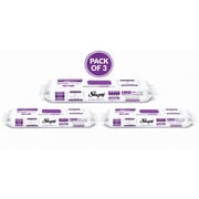 Sleepy Easy Clean 4X Large Floor Wipes, Mop Compatible, Orchid Garden Scent, 20 Count, Pack of 3