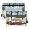 thumbnail image 1 of Sleepy Fox 9.8x7.1in Water Resistant Binder Pouch, 3-Ring Compatible, Transparent Front, 1 of 6