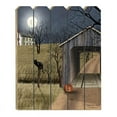 thumbnail image 1 of Sleepy Hollow Bridge By Billy Jacobs Printed on Wood Picket Fence Wall Art- Blue, 1 of 2