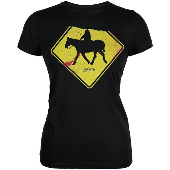Sleepy Hollow - Damaged Sign Juniors T-Shirt - Small