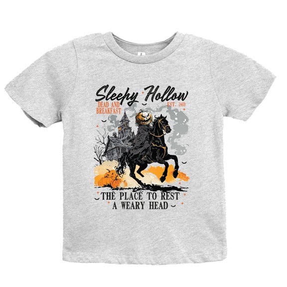 Sleepy Hollow Dead and Breakfast - Toddler Short Sleeve Graphic T-Shirt