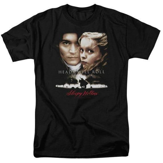 Sleepy Hollow Heads Will Roll Adult 18/1 T-Shirt Black