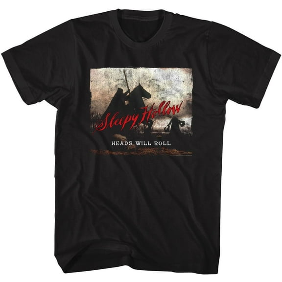 Sleepy Hollow Heads Will Roll Black Adult T-Shirt 2Xlt
