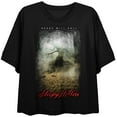 thumbnail image 1 of Sleepy Hollow Tree Of The Dead Women's Black Crew Neck Short Sleeve Crop Top-Large, 1 of 6