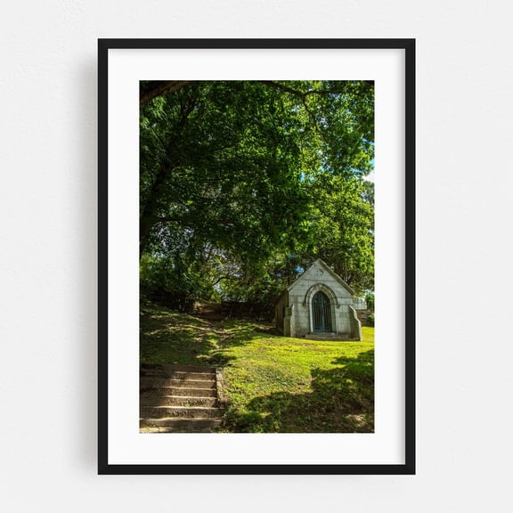 Sleepy Hollows - Sleepy Hollow New York Photography Gothic Nature Forest Architecture Mystical Scenic Black Framed Wall Art Print 24 x 36 inches