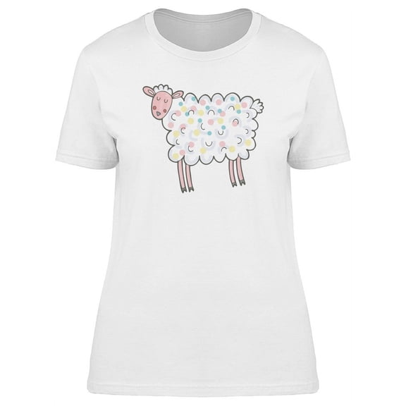 Sleepy Hornless Sheep T-Shirt Women -Image by Shutterstock, Female Large
