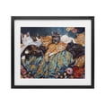 thumbnail image 1 of Stupell Industries Traditional Sleepy Kitty Crowd with Flowers Black Framed Print Under Glass, 16 x 13, by Sara Culpepper, 1 of 8